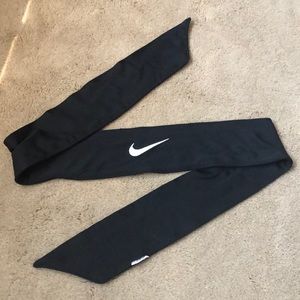black nike tie headband